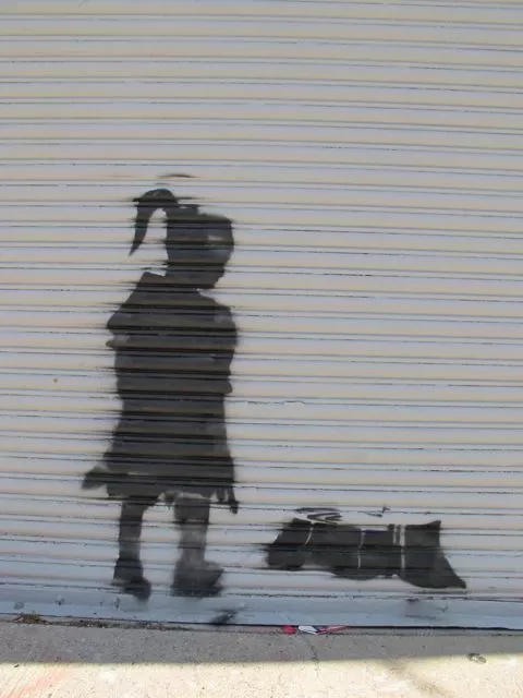 SF Mission girl and stump