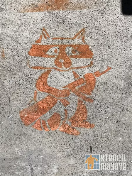 SF Mission militant raccoon