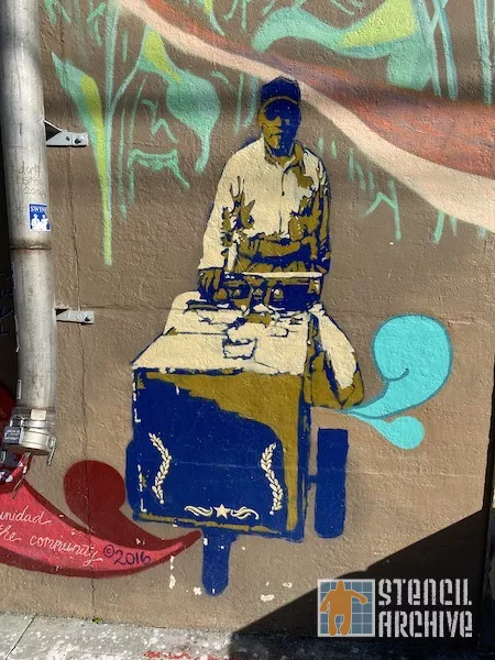 SF Mission mural Heladero