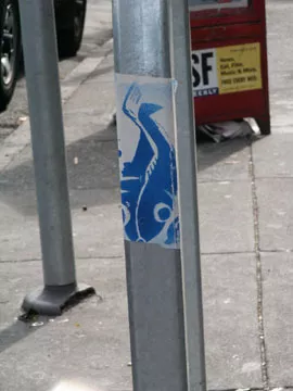 SF Mission fish sticker
