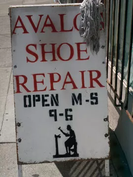 SF Mission Shoe Repair sign