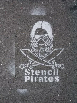 Josh MacPhee SF Mission Stencil Pirates