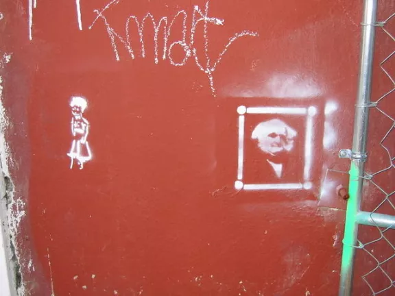 SF Mission two stencils