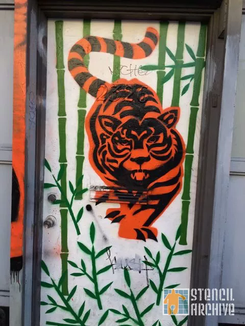 SF Mission St tiger bamboo