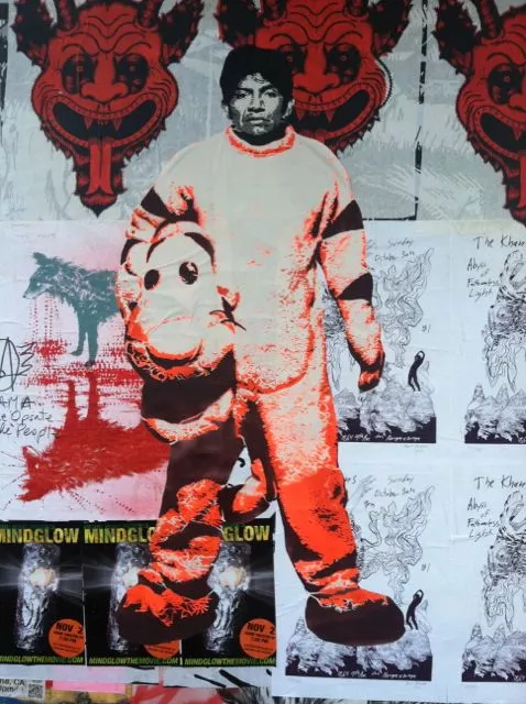 SF Valencia St. DAP wall in costume