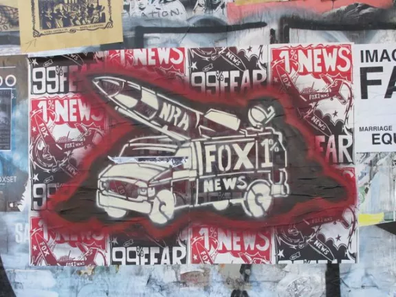 SF Valencia St. DAP wall Fox NRA 1 percent