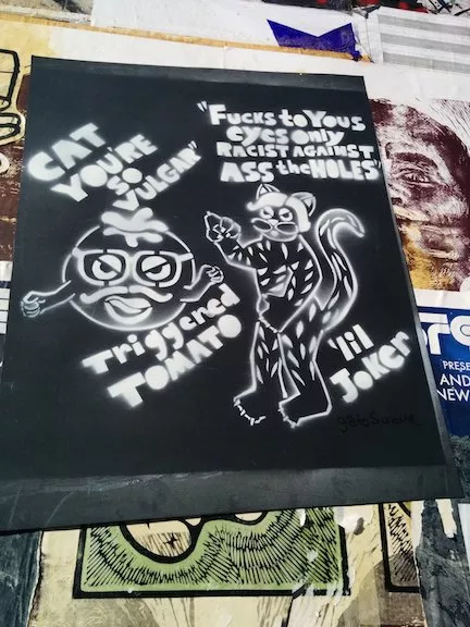 SF Valencia DAP Wall Cat You're Vulgar