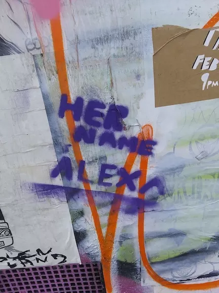 SF Valencia DAP wall Her Name is