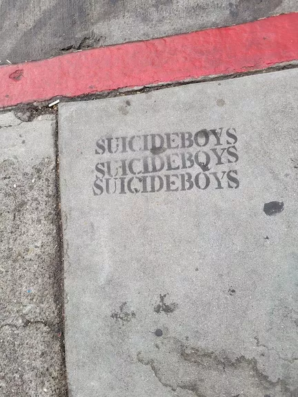 SF Valencia St. Suicide Boys advert ph Josiah