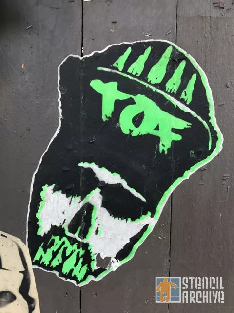 SF Valencia St. TOF skull face