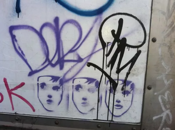 SF Valencia faces on truck