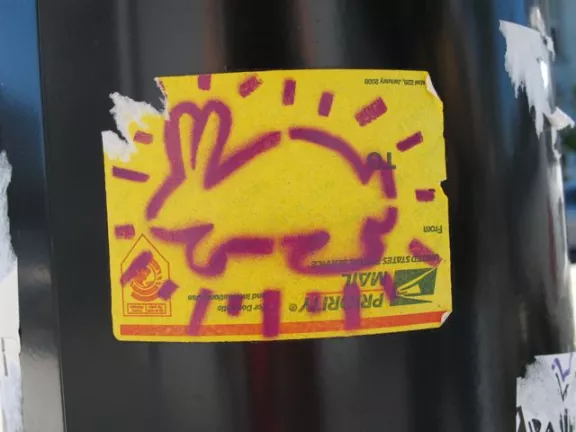 SF Valencia shining rabbit sticker