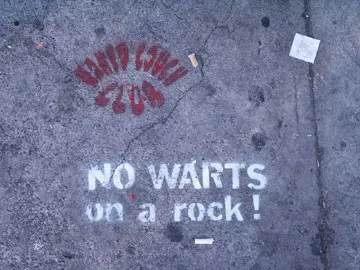 SF Valencia St. No warts on a rock
