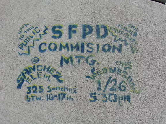 SF Valencia St. SFPD meeting