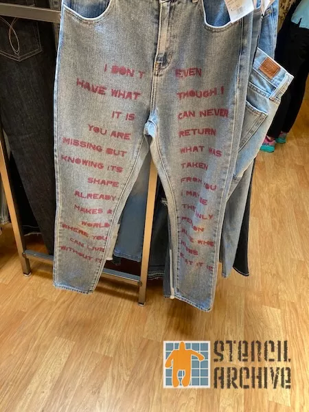 SF Fillmore I dont have text jeans
