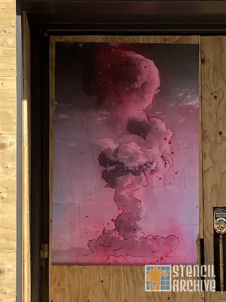 SF Fillmore Nuclear Explosion wheatpaste