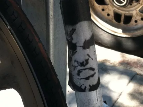 SF Western Addition gritted teeth sticker