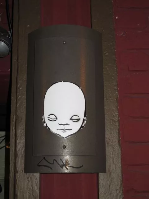SF Western Addition oval face sticker
