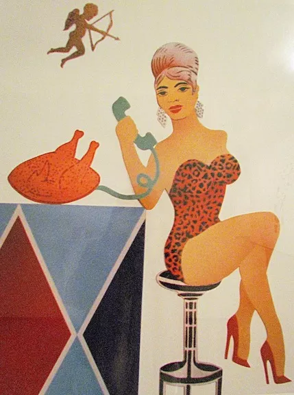 Alex Vallauri woman on phone