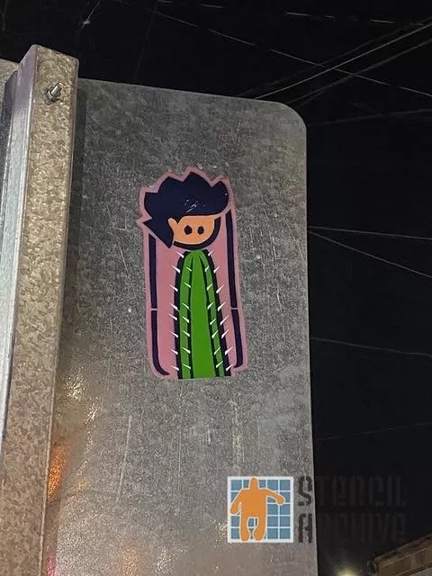 MX Aguascalientes cactus person