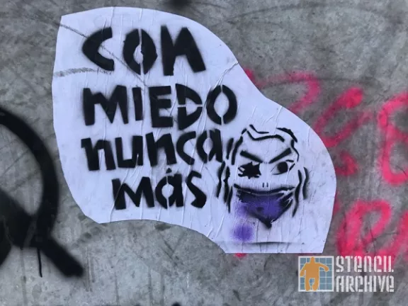 MX CDMX Reforma com miedo wheatpaste