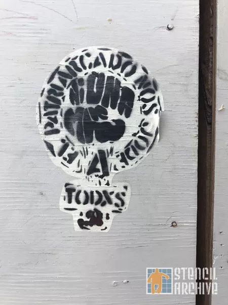 MX CDMX Reforma el patriarcado wheatpaste