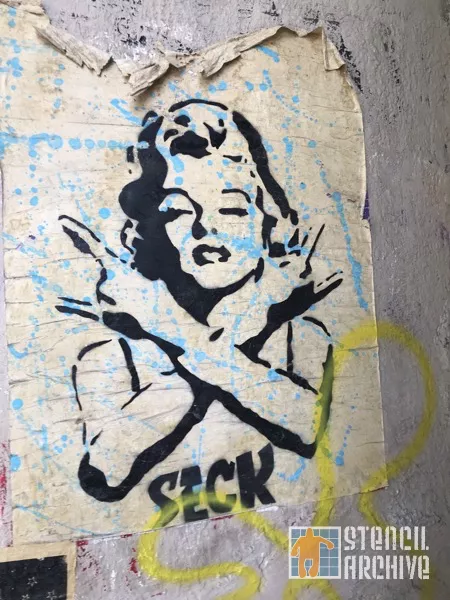 MX CDMX Roma Marilyn SECK wheatpaste