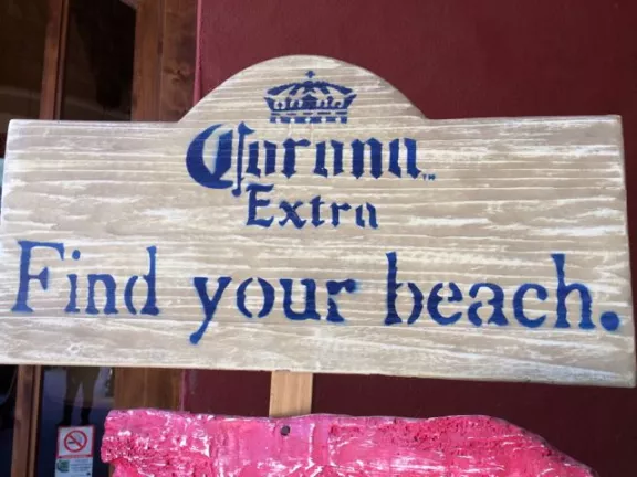 AZ Casa Grande Advertisement Corona Sign