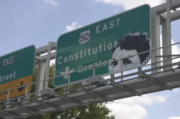 Borf Freeway Sign