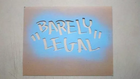 DRL LA CA BL Barely Legal tag