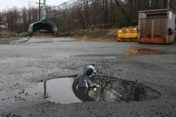 Joe Iurato In a Puddle