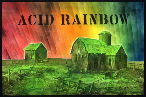 John Fekner Acid Rainbow