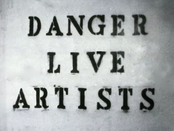John Fekner danger live artist