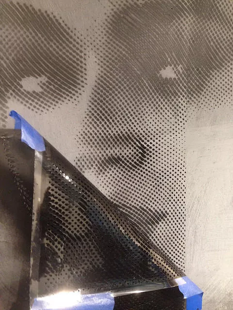 Lambros MTV mural cut out