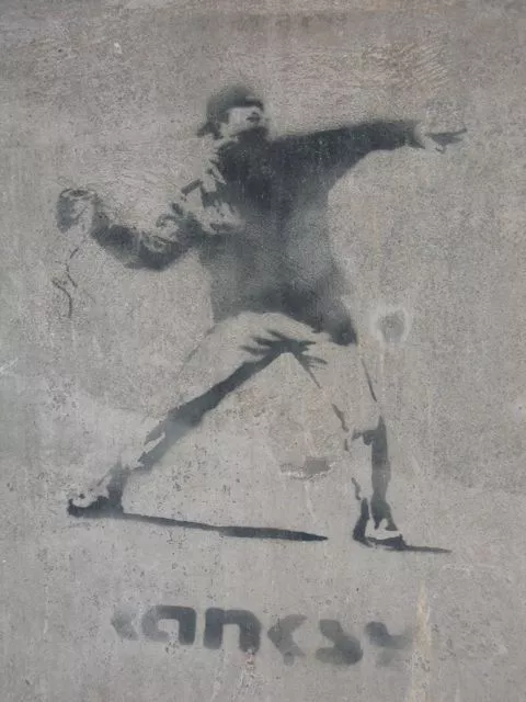 Peat Wollaeger Pranksy Banksy ripoff