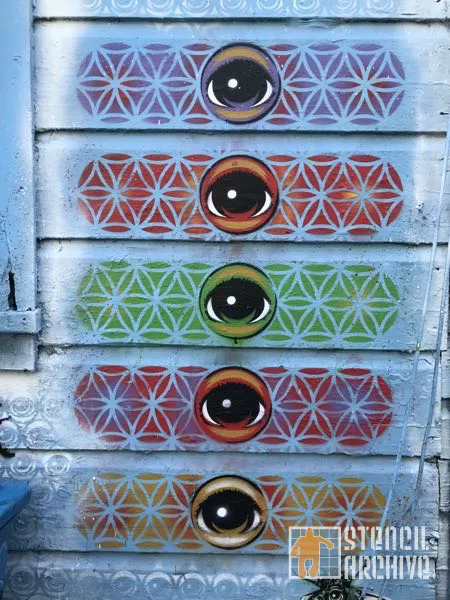 Peat EYEZ Clarion Alley mural detail chakras