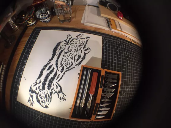 Praxis squirrel cut out