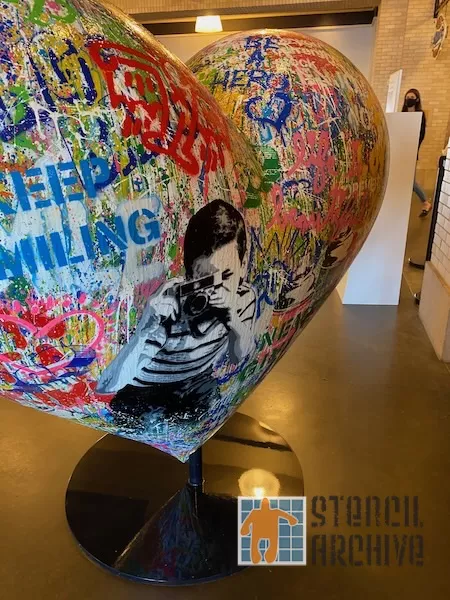 Mr. Brainwash Hearts in SF 02