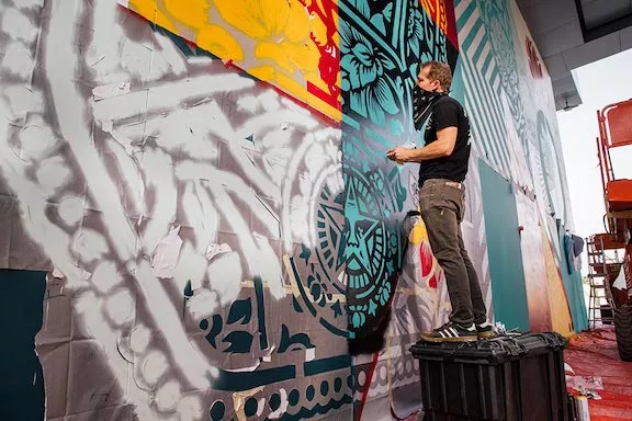 Shepard Fairey process 01 dubai ph Jon Furlong for BSA
