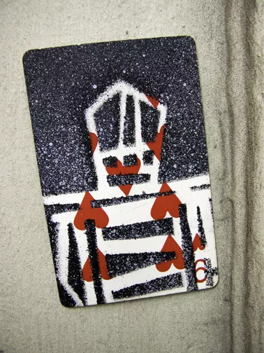 stikman SF Haight Ashbury on playing card