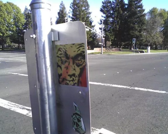 Xsacto Sacramento CA face on sticker