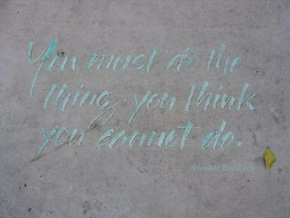 CA San Diego Elanor Roosevelt Quote
