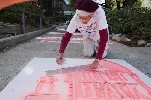 CA Stencils Against Fracking 01