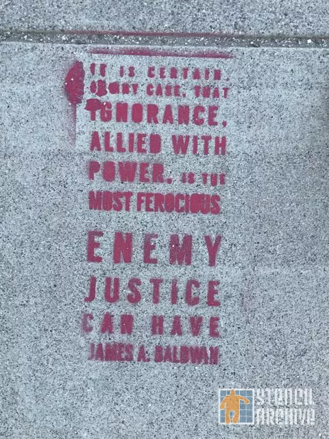 CA East Bay Oakland James Baldwin quote