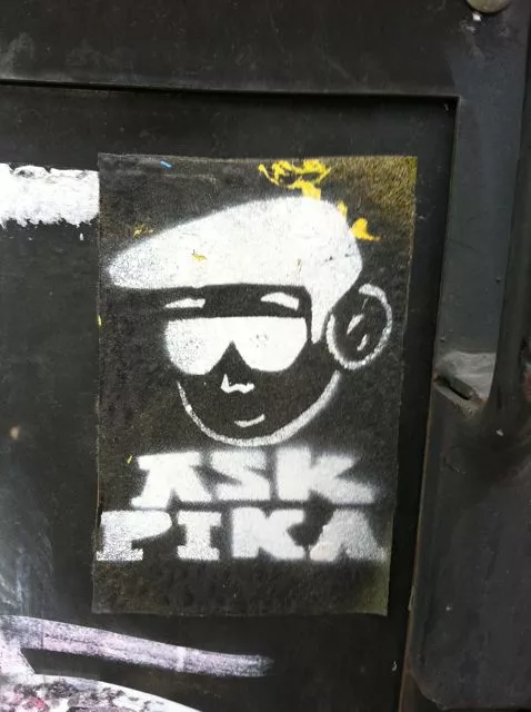 CA East Bay Oakland Ask Pika sticker