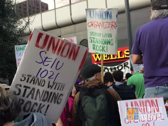 CA East Bay Oakland Protest Union NODAPL