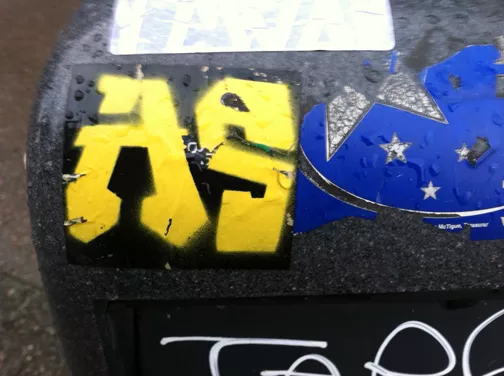 CA East Bay West Oakland BART AS sticker