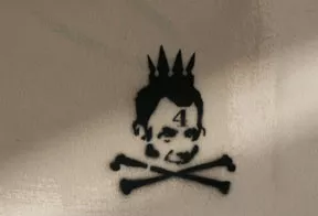 CA East Bay Oakland face and crossbones
