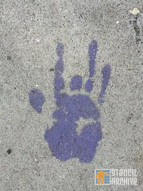 CA East Bay Berkeley Jerry Garcia Handprint