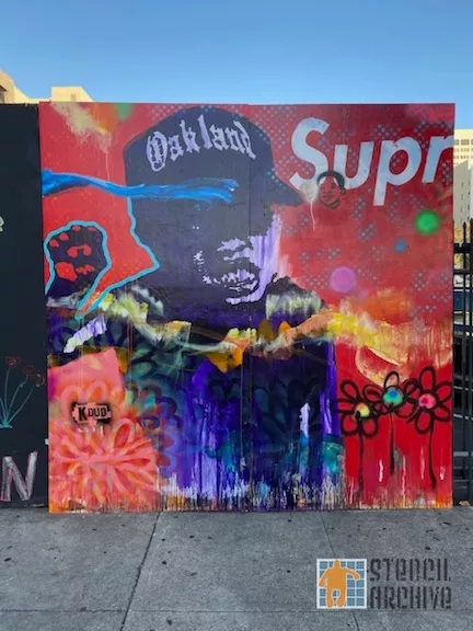 CA East Bay Oakland Kdub mural